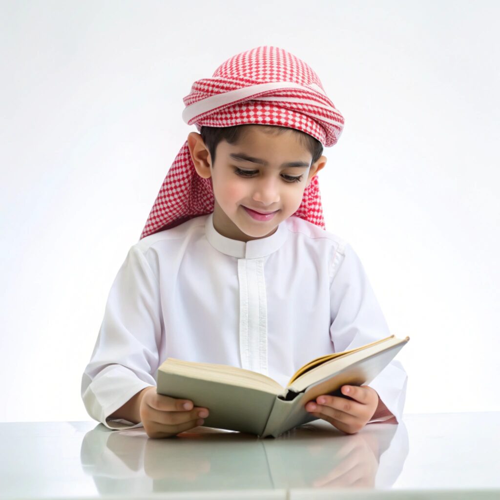 vecteezy cute a little boy writing a book on the table with on white 49536906